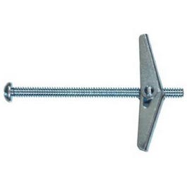 Hillman Toggle Bolt, Spring Wing, Round Head, 1/4 x 3-In.