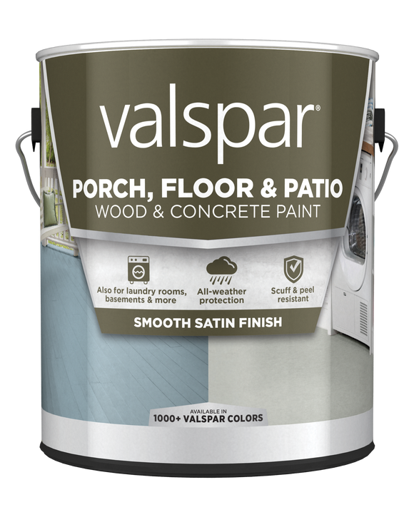 Valspar® Latex Satin Porch, Floor & Patio Paint  1 Gallon Dary Gray (1 Gallon, Dary Gray)