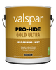 Valspar® Pro-Hide® Gold Ultra Interior Self-Priming Paint Flat 1 Gallon Pastel Base (1 Gallon, Pastel Base)