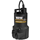 Wayne Pumps  1/6-Horsepower 3,000 GPH Oilless Submersible Utility Water Pump, 1-Phase 2.5A 120V