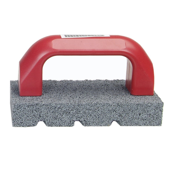 Norton 87800 Crystolon Fluted Hand Rubbing Brick with Handle, 6