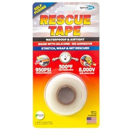 Rescue Silicone Tape, Self-Fusing, Clear, 1-In. x 12-Ft.