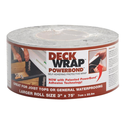 Power Bond DeckWrap 3 In. X 75 Ft. Deck Flash Barrier