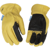 Kinco Hydroflector™ Water-Resistant Premium Grain Buffalo Driver With Double-Palm Glove (Golden Extra Large)