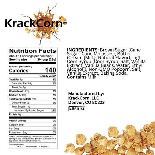 KrackCorn Popcorn® Original Caramel