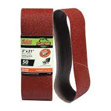 Gator Aluminum Oxide Sanding Belts (3 X 18 50 Grit 2 Pack)