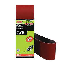 Gator Aluminum Oxide Sanding Belts (3 X 18 50 Grit 2 Pack)