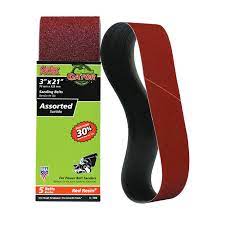 Gator Aluminum Oxide Sanding Belts (3 X 18 50 Grit 2 Pack)