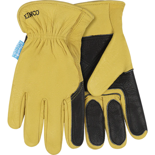 Kinco Hydroflector™ Water-Resistant Premium Grain Buffalo Driver With Double-Palm Glove (Large)