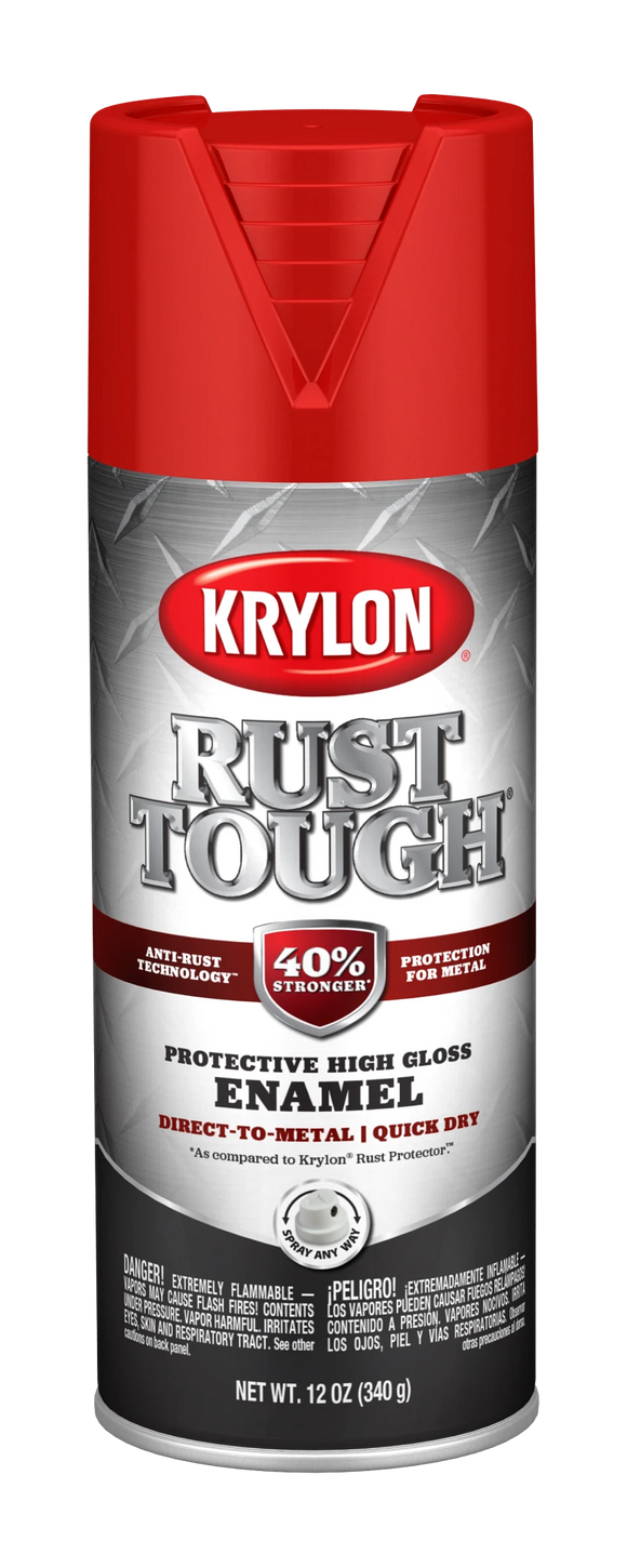 Krylon® Rust Tough® with Anti-Rust Technology™ Spray Gloss 12 oz. Leather Brown