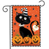 Briarwood Lane Black Kitty Halloween Garden Flag