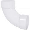 Genova Products PVC DWV Fittings 90° Long Sweep Elbow