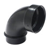 Canplas ABS DWV 1/4 or 90° Long Turn Street Elbow Spigot x Hub