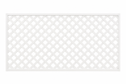 4X8 White Lattice