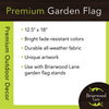 Briarwood Lane Gobble Turkey Thanksgiving Garden Flag