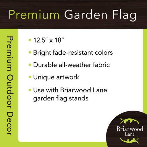 Briarwood Lane Gobble Turkey Thanksgiving Garden Flag