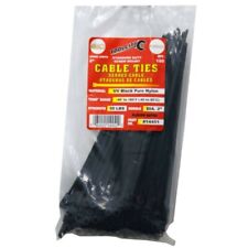 Tool City 8 in. L Black Cable Tie 50LB SD SCREW MOUNT 100 Pack (8, Black)