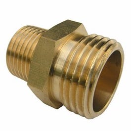 Garden Hose Brass Adapter, 3/4 MGH x 1/2-In. MPT