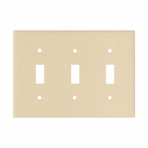 Eaton Cooper Wiring Toggle Wallplate, Ivory