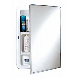 Medicine Cabinet, Swing-Door, Stainless-Steel, 16-1/8 x 20-3/16 x 4-1/8-In.