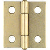 2-Pk., 1.5-In. Dull Brass Narrow Hinges