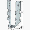 Face Mount Joist Hanger Z-Max, Double, 2 x 10-In.