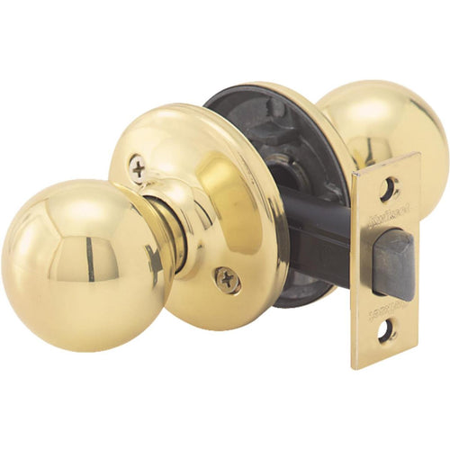 Kwikset Polo Polished Brass Hall & Closet Door Knob