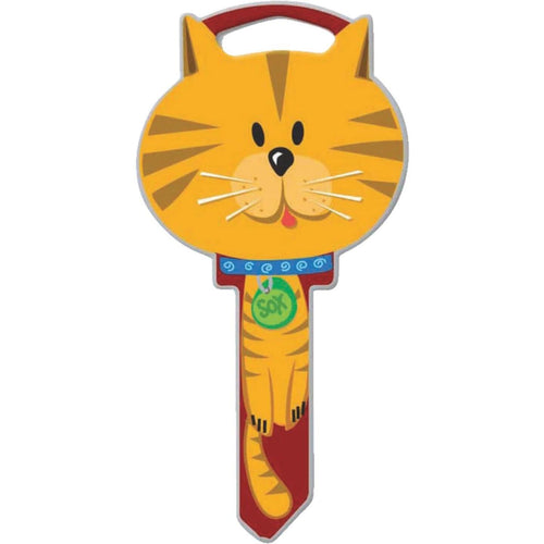 Lucky Line Cat Design Decorative House Key, KW11