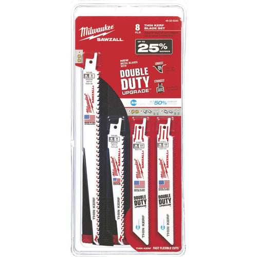 Milwaukee Sawzall 8-Piece Reciprocating Saw Blade Set