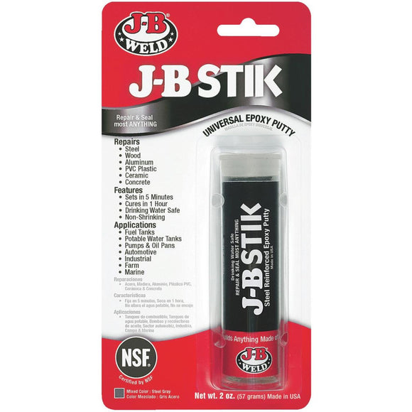 J-B Weld SteelStik 2 Oz. Gray Epoxy Putty