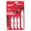 Milwaukee Hackzall 10-Piece Mini Reciprocating Saw Blade Set