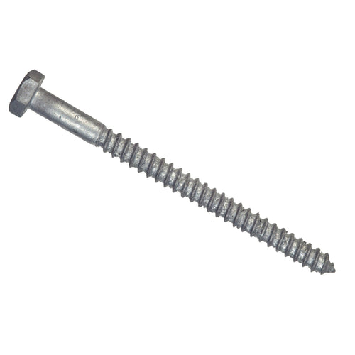 Hillman 1/2 In. x 3-1/2 In. Galvanized Hex Lag Screw (25 Ct.)