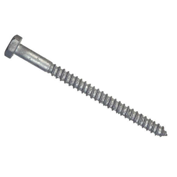 Hillman 1/2 In. x 3-1/2 In. Galvanized Hex Lag Screw (25 Ct.)