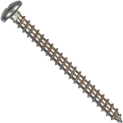 Hillman #10 x 1/2 In. Phillips Pan Head Stainless Steel Sheet Metal Screw (100 Ct.)