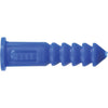 Hillman #8 - #10 - #12 Thread x 1-1/4 In. Blue Ribbed Plastic Anchor (100 Ct.)