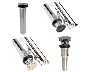 Keeney Open Grid Bathroom Sink Drain - for sinks without overflow 1 1/4